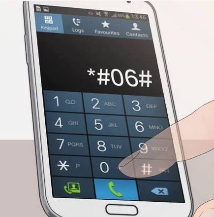 smartphone imei serial number